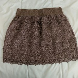 Lacey brown skirt